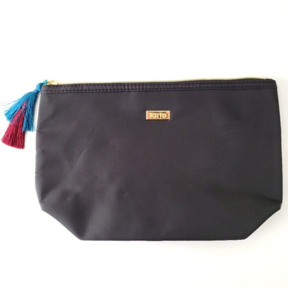 tarte Handbags - Tarte wipeable nylon makeup cosmetic bag in black